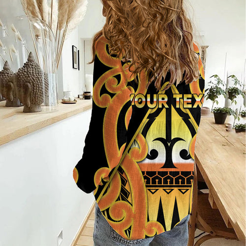 Personalised New Zealand Te Tairawhiti Women Casual Shirt Maori Koru Pattern