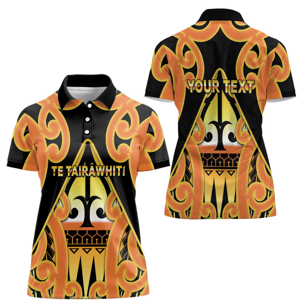 Personalised New Zealand Te Tairawhiti Women Polo Shirt Maori Koru Pattern