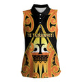 Personalised New Zealand Te Tairawhiti Women Sleeveless Polo Shirt Maori Koru Pattern