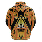 Personalised New Zealand Te Tairawhiti Zip Hoodie Maori Koru Pattern