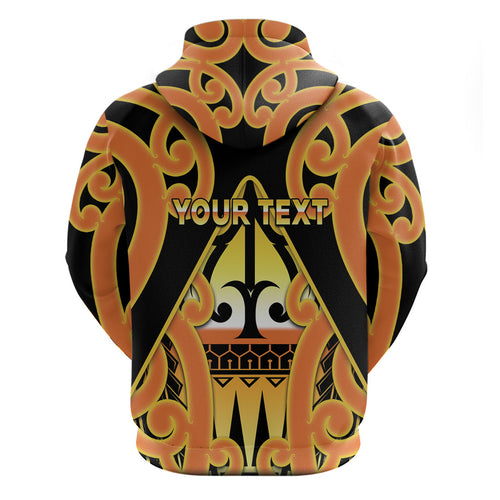 Personalised New Zealand Te Tairawhiti Zip Hoodie Maori Koru Pattern