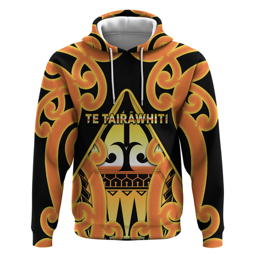 Personalised New Zealand Te Tairawhiti Zip Hoodie Maori Koru Pattern