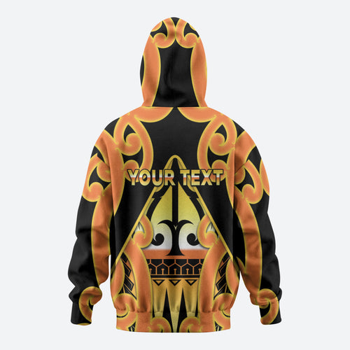 Personalised New Zealand Te Tairawhiti Zip Hoodie Maori Koru Pattern