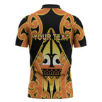 Personalised New Zealand Te Tairawhiti Zipper Polo Shirt Maori Koru Pattern
