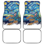 New Zealand Christmas Car Mats Kiwis Santa Sleigh Starry Night Style