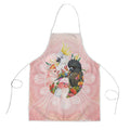 Australian Cockatoos Apron Flora Aboriginal Dot Art Pattern