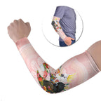 Australian Cockatoos Arm Sleeves Flora Aboriginal Dot Art Pattern