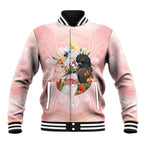 Australian Cockatoos Baseball Jacket Flora Aboriginal Dot Art Pattern