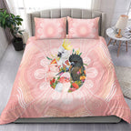 Australian Cockatoos Bedding Set Flora Aboriginal Dot Art Pattern