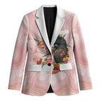 Australian Cockatoos Blazer Flora Aboriginal Dot Art Pattern