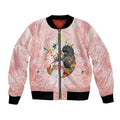Australian Cockatoos Bomber Jacket Flora Aboriginal Dot Art Pattern