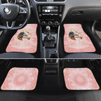 Australian Cockatoos Car Mats Flora Aboriginal Dot Art Pattern