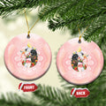 Australian Cockatoos Ceramic Ornament Flora Aboriginal Dot Art Pattern