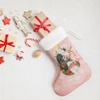 Australian Cockatoos Christmas Stocking Flora Aboriginal Dot Art Pattern