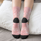 Australian Cockatoos Crew Socks Flora Aboriginal Dot Art Pattern