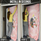 Australian Cockatoos Door Cover Flora Aboriginal Dot Art Pattern