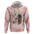 Australian Cockatoos Hoodie Flora Aboriginal Dot Art Pattern