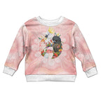 Australian Cockatoos Kid Ugly Christmas Sweater Flora Aboriginal Dot Art Pattern