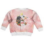 Australian Cockatoos Kid Ugly Christmas Sweater Flora Aboriginal Dot Art Pattern