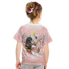 Australian Cockatoos Kid T Shirt Flora Aboriginal Dot Art Pattern