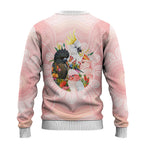 Australian Cockatoos Ugly Christmas Sweater Flora Aboriginal Dot Art Pattern
