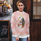 Australian Cockatoos Ugly Christmas Sweater Flora Aboriginal Dot Art Pattern