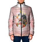 Australian Cockatoos Padded Jacket Flora Aboriginal Dot Art Pattern