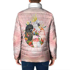 Australian Cockatoos Padded Jacket Flora Aboriginal Dot Art Pattern