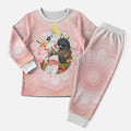 Australian Cockatoos Christmas Pajama Set Flora Aboriginal Dot Art Pattern