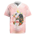 Australian Cockatoos Rugby Jersey Flora Aboriginal Dot Art Pattern
