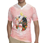Australian Cockatoos Rugby Jersey Flora Aboriginal Dot Art Pattern