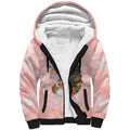 Australian Cockatoos Sherpa Hoodie Flora Aboriginal Dot Art Pattern