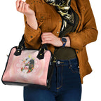 Australian Cockatoos Shoulder Handbag Flora Aboriginal Dot Art Pattern