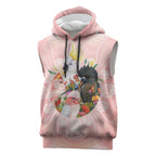 Australian Cockatoos Sleeveless Hoodie Flora Aboriginal Dot Art Pattern