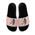 Australian Cockatoos Slide Sandals Flora Aboriginal Dot Art Pattern