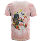 Australian Cockatoos T Shirt Flora Aboriginal Dot Art Pattern