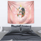 Australian Cockatoos Tapestry Flora Aboriginal Dot Art Pattern