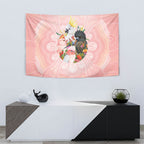 Australian Cockatoos Tapestry Flora Aboriginal Dot Art Pattern