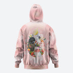 Australian Cockatoos Zip Hoodie Flora Aboriginal Dot Art Pattern