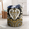 Aotearoa Ngai Te Rangi Laundry Basket Maori Tribal Pattern