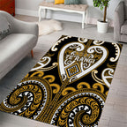 Aotearoa Ngai Te Rangi Area Rug Maori Tribal Pattern