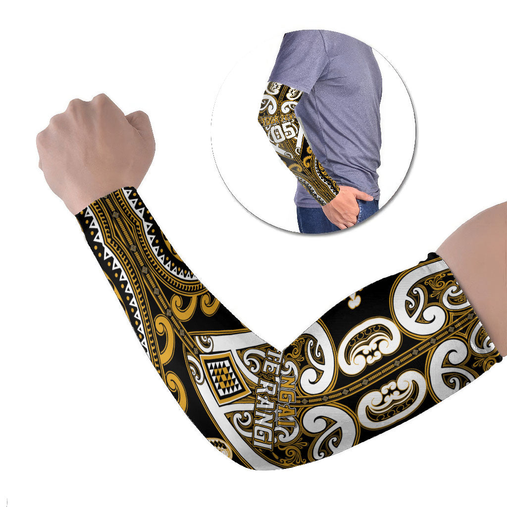Custom Aotearoa Ngai Te Rangi Arm Sleeves Maori Tribal Pattern