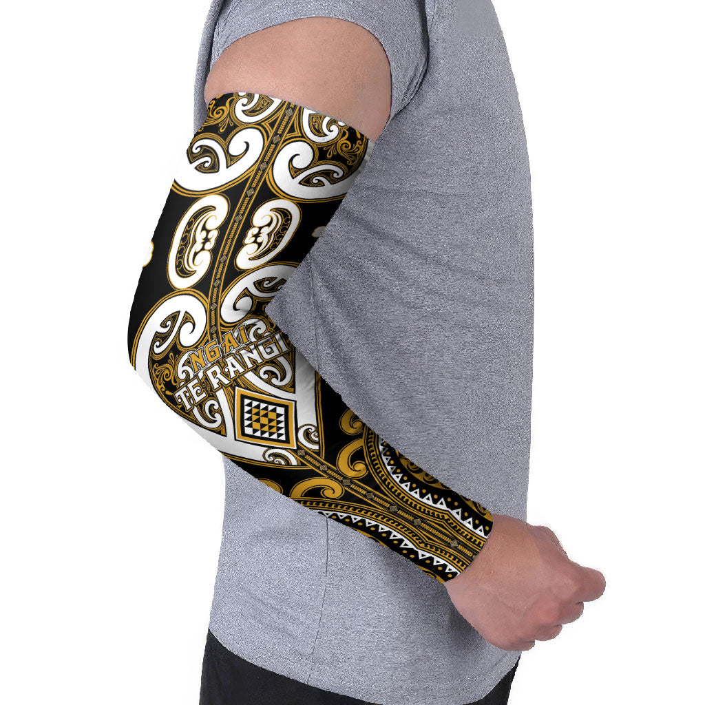 Custom Aotearoa Ngai Te Rangi Arm Sleeves Maori Tribal Pattern