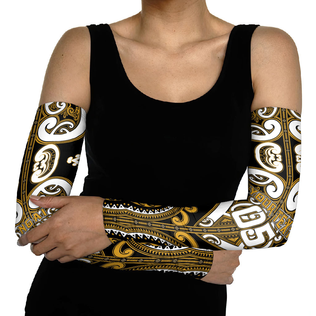 Custom Aotearoa Ngai Te Rangi Arm Sleeves Maori Tribal Pattern