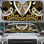 Aotearoa Ngai Te Rangi Auto Sun Shade Maori Tribal Pattern
