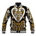 Custom Aotearoa Ngai Te Rangi Baseball Jacket Maori Tribal Pattern