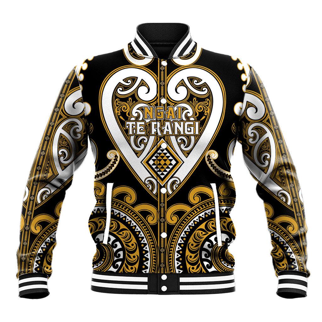 Custom Aotearoa Ngai Te Rangi Baseball Jacket Maori Tribal Pattern