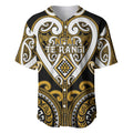 Custom Aotearoa Ngai Te Rangi Baseball Jersey Maori Tribal Pattern