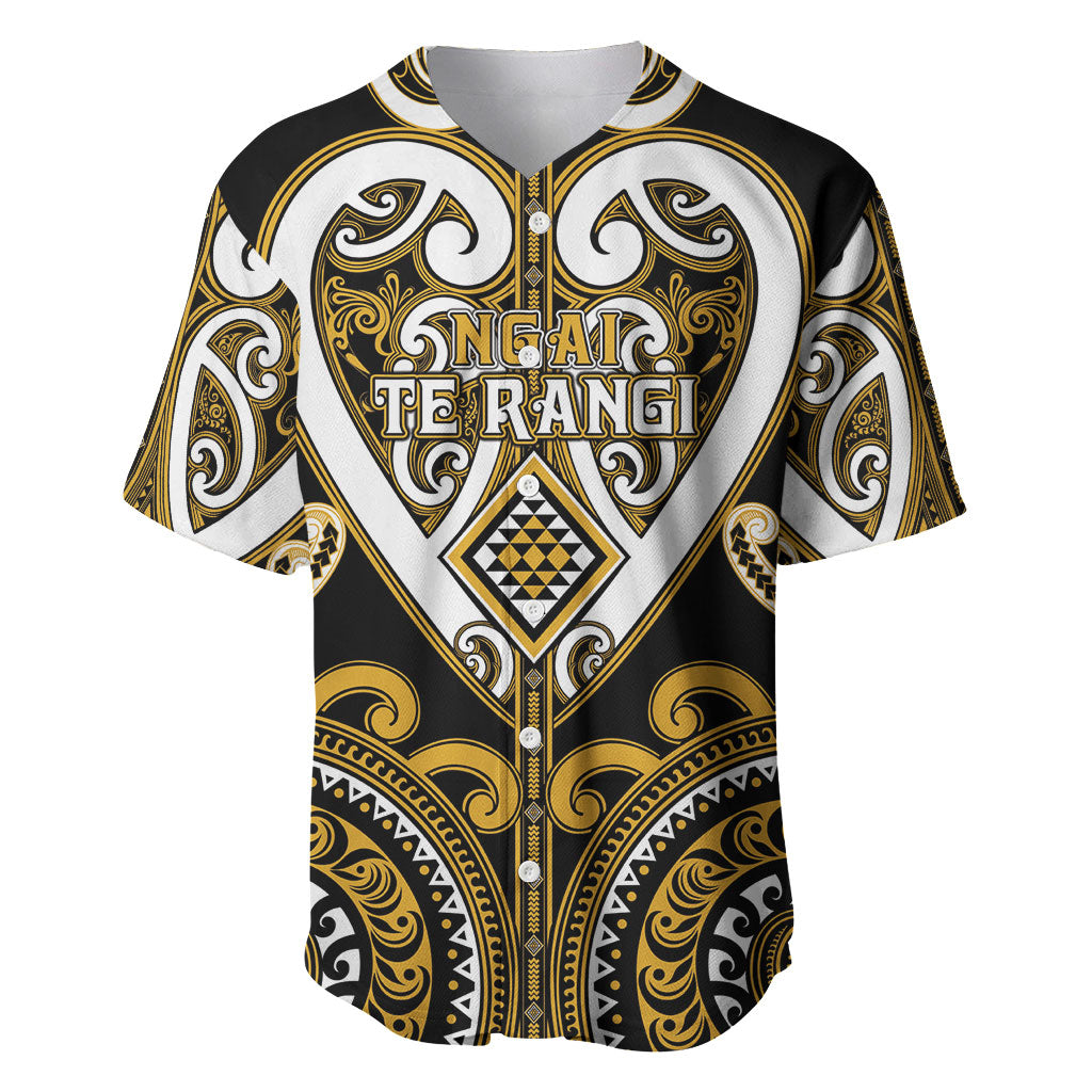 Custom Aotearoa Ngai Te Rangi Baseball Jersey Maori Tribal Pattern