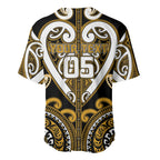 Custom Aotearoa Ngai Te Rangi Baseball Jersey Maori Tribal Pattern